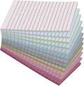 12 Pack Lined Sticky Notes in Retro Colors,Sticky Note Pads 4x6 in,Sticky Notes with Lines, Self-Stick Note Pads, Large Rectangular Post it Notes for Office, Home, School, Meeting,30 Sheets/Pad