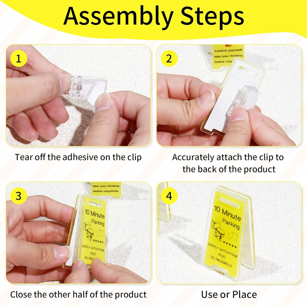 12 Pack Funny Sticky Note Holder Clips,Caution Overstimulated Desk Sign for Women & Men,Hilarious Desk Sign Humor Joke Gag Gift for Coworkers Leader Manager Teacher Friends