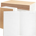 24 Pack A5 Kraft Notebooks Bulk, Lined Paper Journaling Notebooks, 8.3x5.5in 60 Pages Composition Notebook Travel Journal Set for Work, School, Students,Kids, Gift, Office, Back to school Supplies