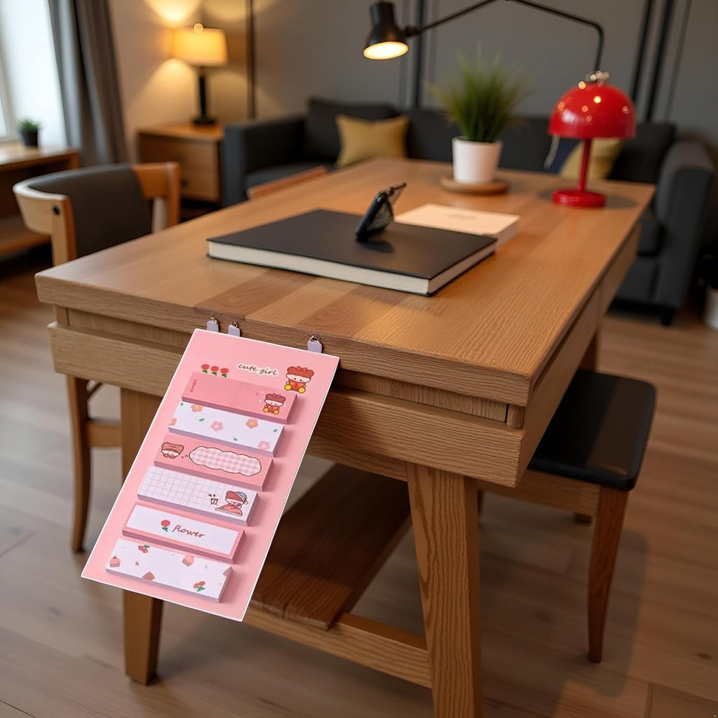 120Pcs Pink Cute Sticky Note,Girl Animal Pattern Sticky Note Cartoon Writing Paper Notepad Paper for School Supplies, Notebooks and Writing Pads Supplies Notebooks